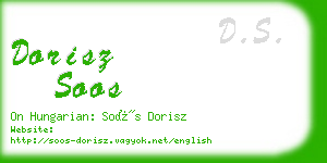 dorisz soos business card